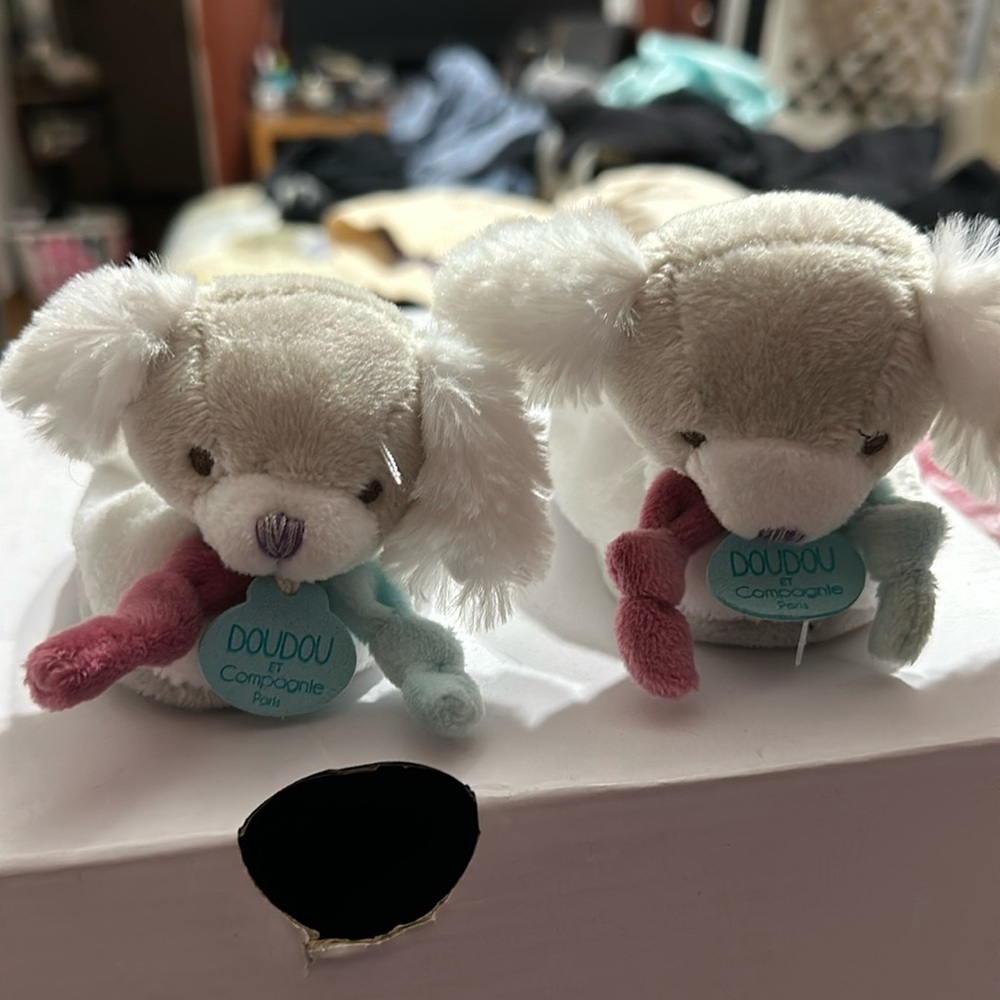 Doudou et Compagnie Paries Dog Baby Booties Slippers Infant Footwear Newborn